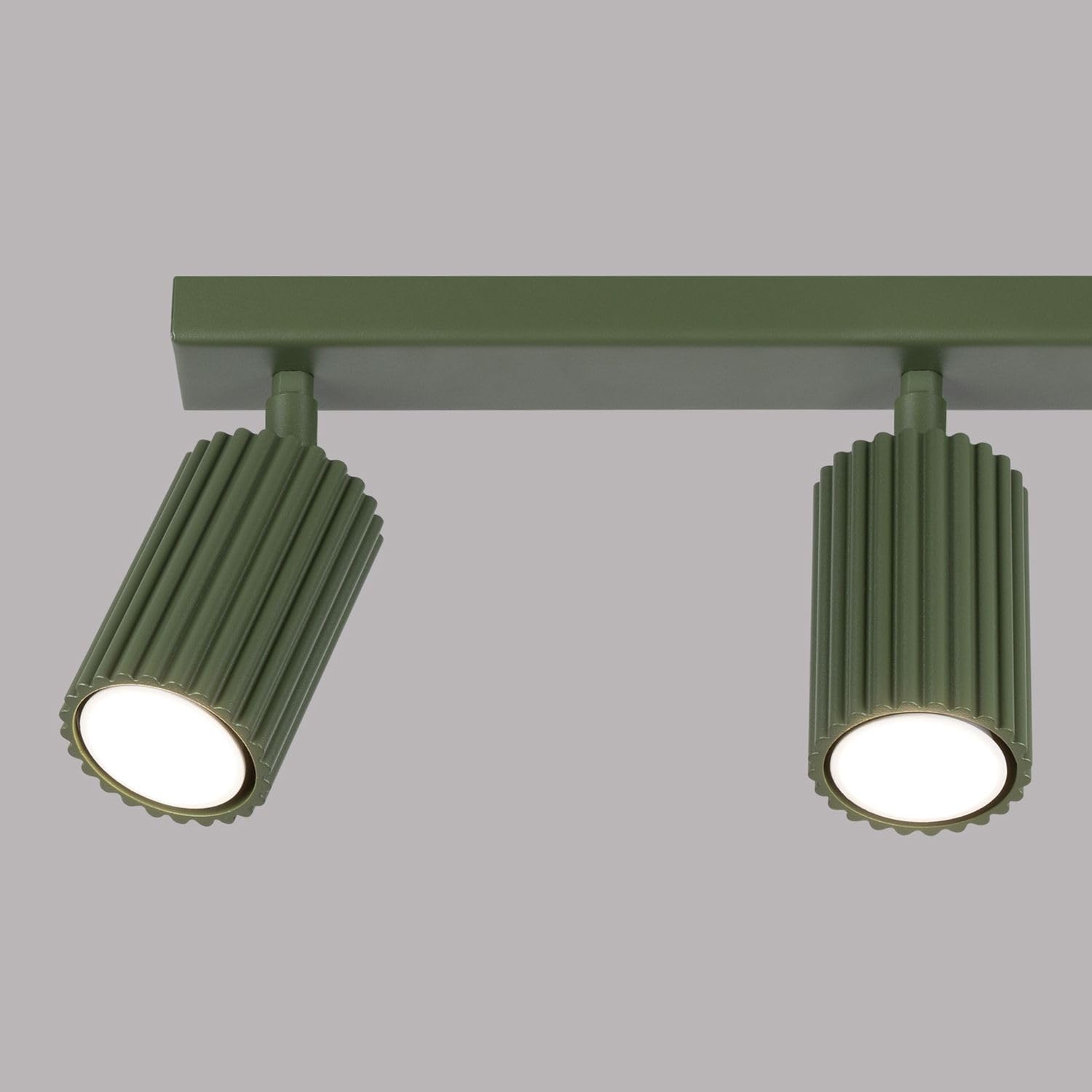 Licht-Erlebnisse Deckenstrahler Balken 3-flammig Grün Aluminium flexibel Wohnzimmer Schlafzimmer Küche L:45 cm Spotleuchte Decke Deckenspot GU10 Esszimmer