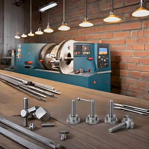 Precisiongeek Rostfreiem Edelstahl Ansatzschraube Rändelschrauben M8 x 19mm (4 Stück)