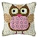 Zatrzask Kompletny Zestaw Poszewek Na Poduszkę - Zatrzask Kompletny Zestaw Poszewek Na Poduszkę Dla Zwierząt, Śliczna Powolna Sowa, Poduszki Zestawy Szydełkowe Dla Dzieci Dorośli Początkując