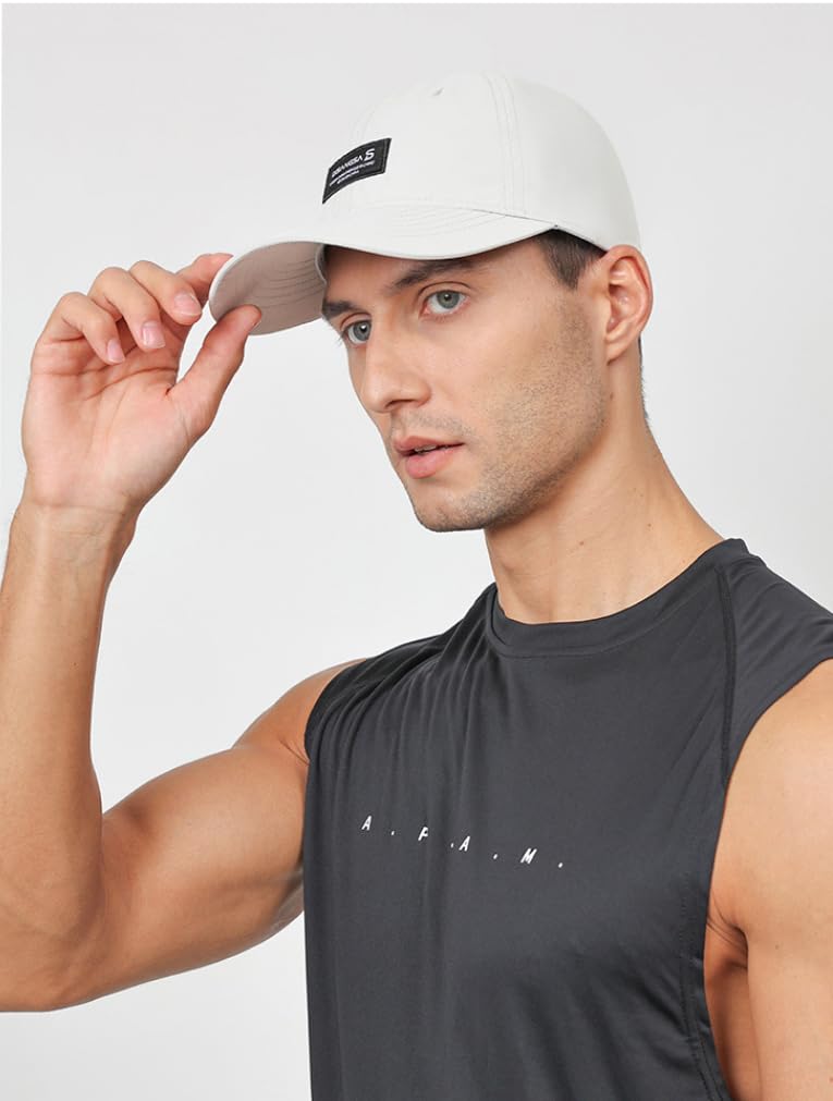 BROGBUS Soft Adjustable Cap for Men and Women Free Size Hat White 1