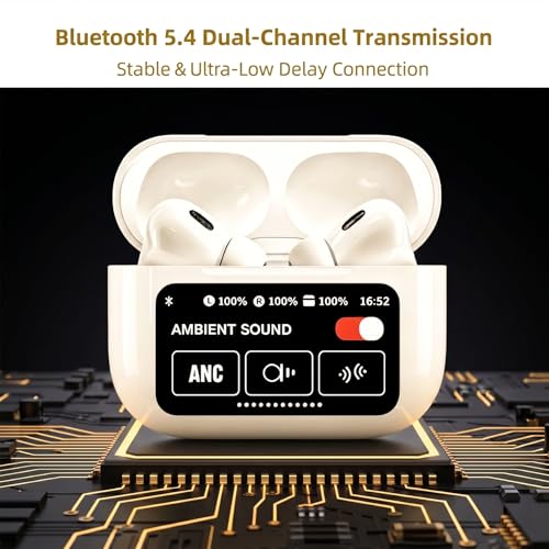 Image of Nyxo Wireless Earbuds,TWS Earbuds Wireless with ANC & ENC Dual Noise Cancellation, 13mm Titanium Drivers, 360 Immersive Audio, Low Latency Gaming Bluetooth 5.4, Find My Ear Buds with Sound Alert