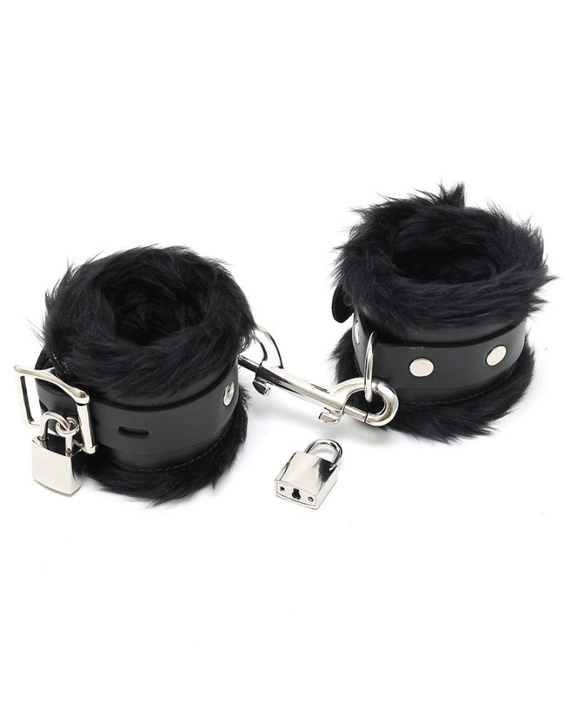 Rimba Padded Handcuffs with padlocks and fur, 0.2 kg