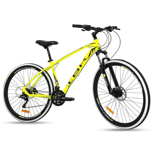 Splendida Mountain Bike caratterizzata da freni a disco idraulici e forcella ammortizzata, perfetta per prestazioni di alto livello. Estremamente leggera e manovrabile