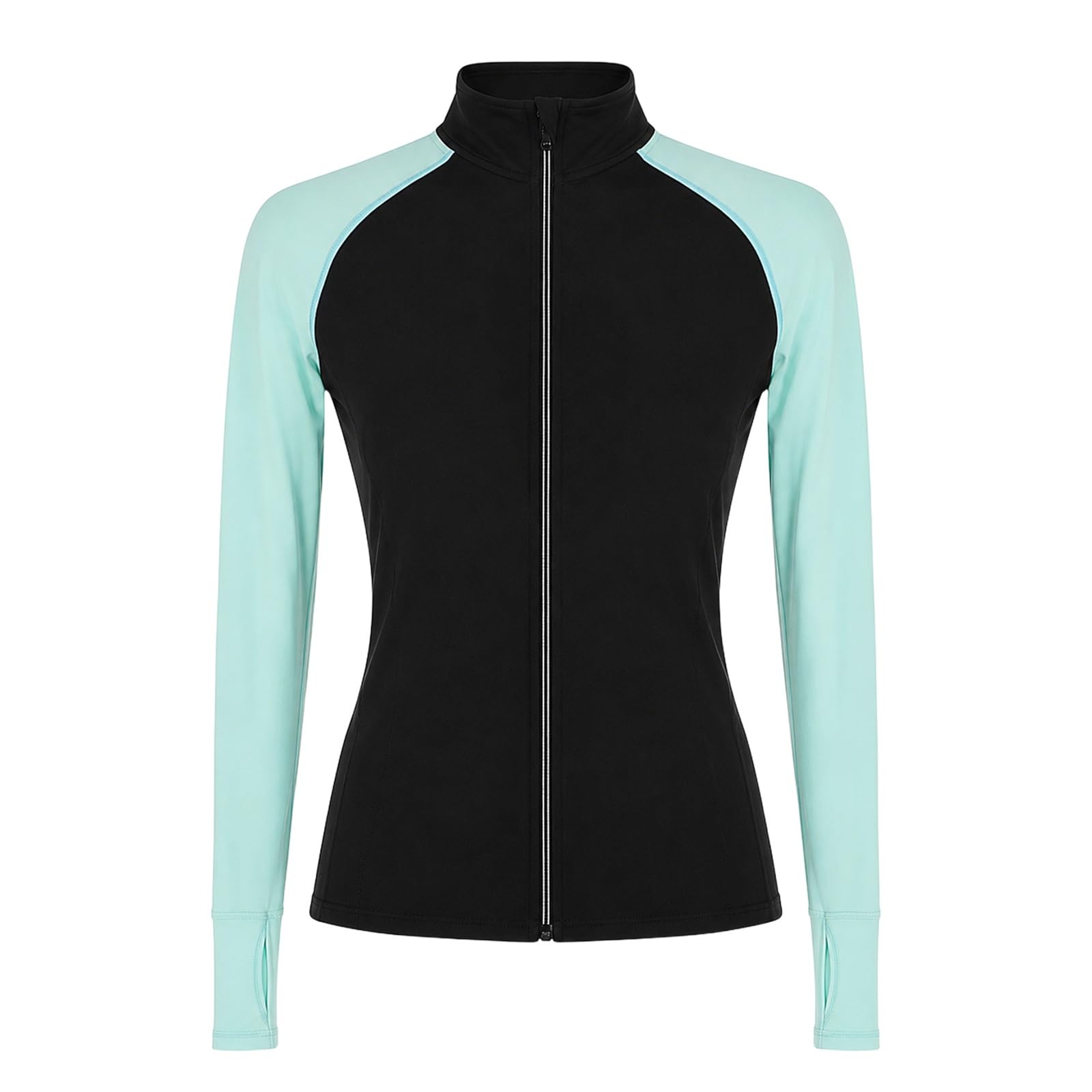Eiskunstlauf Jacke Damen Teens Full Zip Warm Up Training Eisbahn