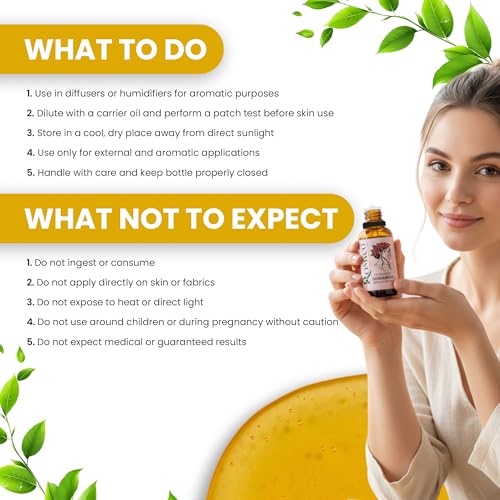 Image of Romyco Sandalwood Essential Oil 30ml (Chandan Oil) for Puja Meditation Relaxation | Skin Care & Massage | Use in Diffuser Aromatherapy | Pure Premium Natural Undiluted