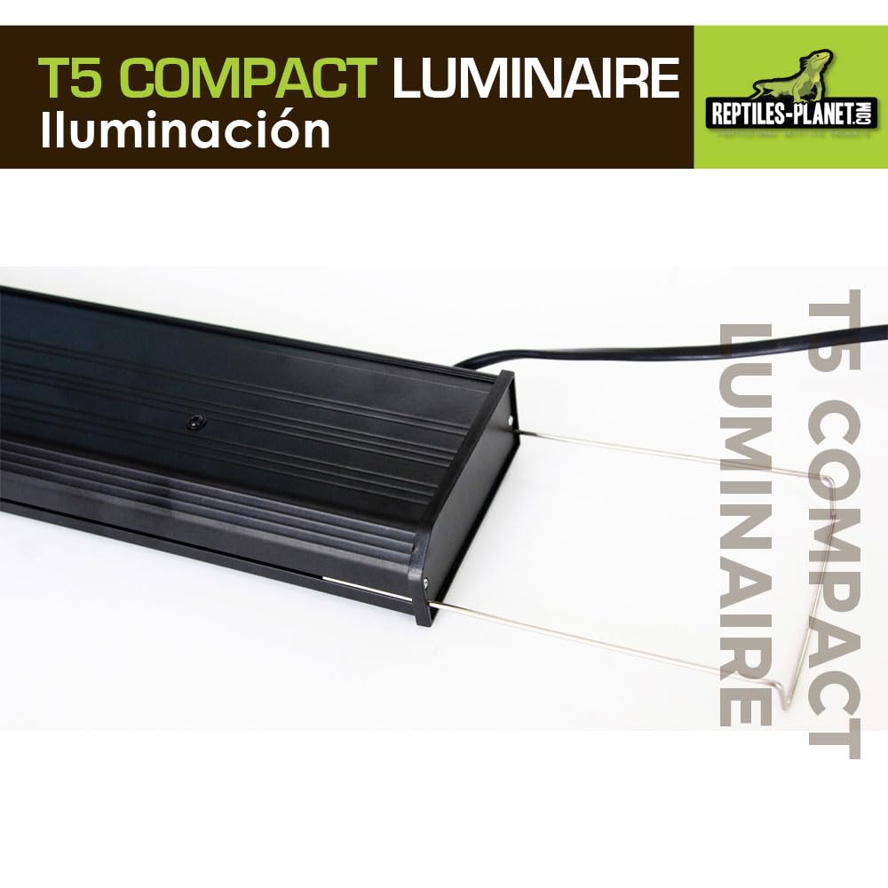 Reptiles-Planet T5 Compacto Luz Individual, 8W, 30cm Longitud