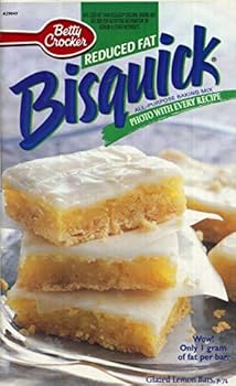 Betty Crocker Reduced Fat Bisquick, with Glazed Lemon Bars on Cover, 2000, Paperback