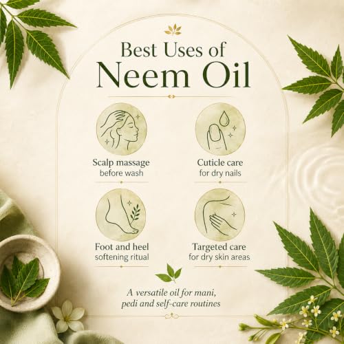 Image of TMPE Cold Pressed Neem Oil for Hair & Scalp Health - Neem Hair Oil for Dandruff, Scalp Itching & Hair Growth | Also for Skin Care & Plants - 30ml