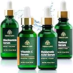 Tree of Life Beauty Facial Skin Care Set, Brightening, Firming, Hydrating, Dry Face, Dermatologist Tested - Niacinamide + Vitamin C + Retinol + Hyaluronic Acid Serum - 4 count of 1 Fl Oz
