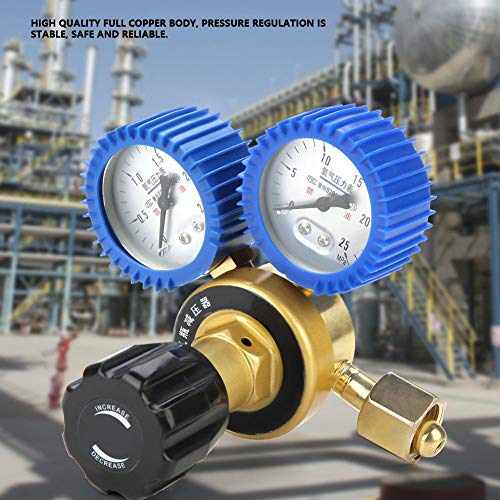 0.4-25MPa Regulador de oxigênio Redutor de pressão de gás Medidor de calibre de gás de solda de flux