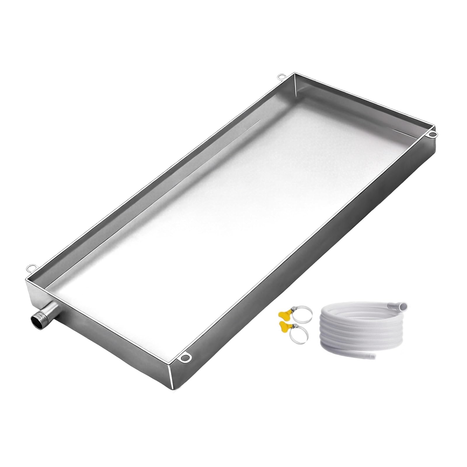 Bacinella Raccogli Acqua Condizionatore Saldatura Laser Senza Giunzioni Alta 10 cm Adatta for unità di Condizionamento Dells Aria Officine e Stazioni di Distribuzione(20x20cm (8x8in))