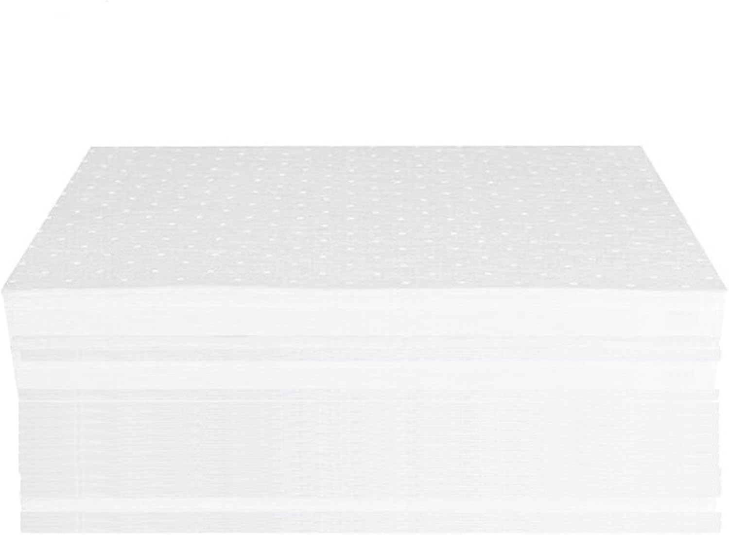 50 Pcs Heavyweight Oil Absorbing Mats, 15" x 20" White Heavy Weight Oil-Only Absorbent Mat Pad, Spill Absorbent Pad for Automotive & Workshop(Only Oil Absorbent Pads)