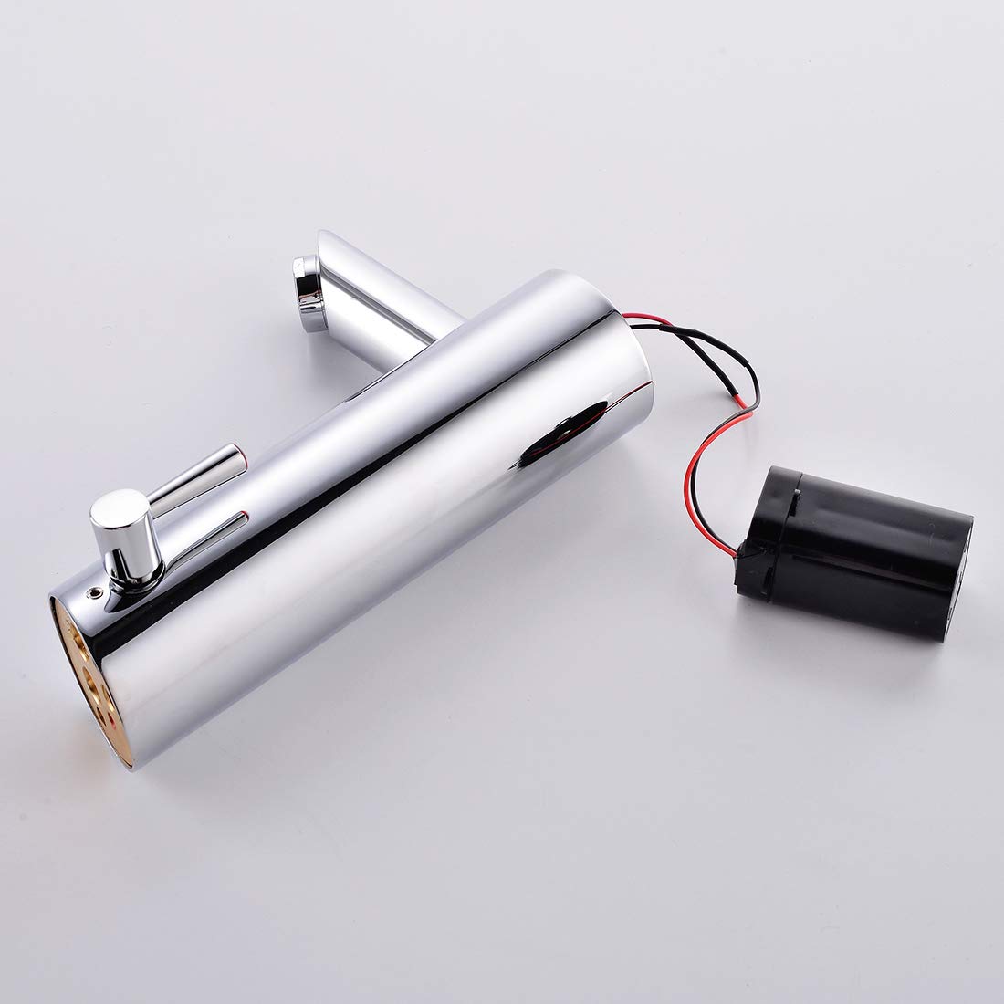 AIMADI Grifo con sensor infrarrojo automático, para inducción, cromado, funcionamiento con pilas