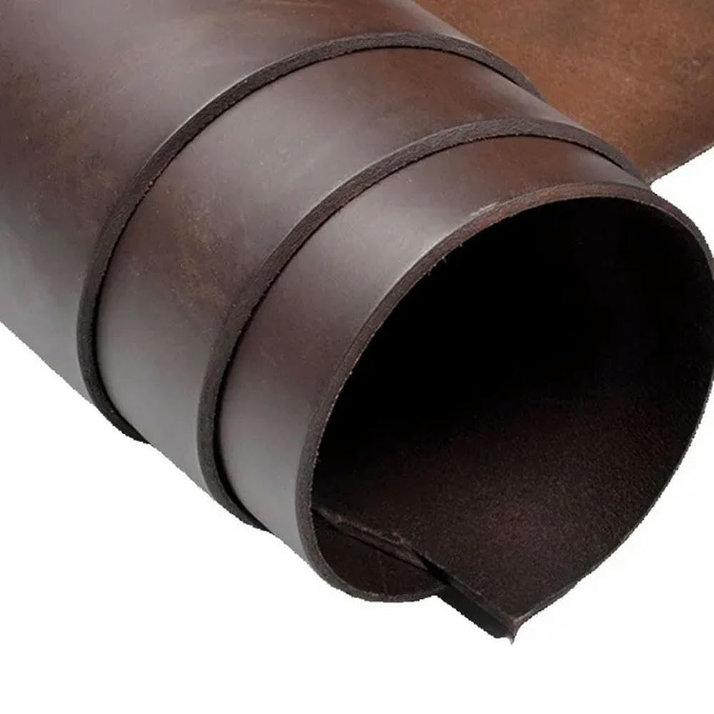 tissu en cuir Pièce de cuir artisanal cuir tanné végétal épais cuir véritable d'environ 4,0 mm peau de vache Véritable peau de vache Veg tan Prédécoupé à la main(22x26cm)