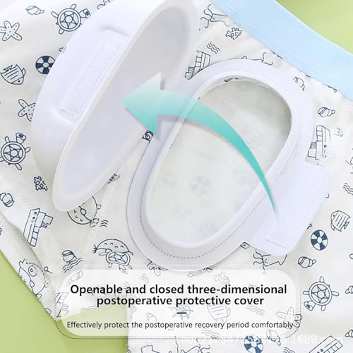 3pc Breathable Boxer Shorts for Boys Post Circumcision Recovery, Soft Cotton Circumcision Underwear, Surgery Recovery Pants(C,3XL-3XLarge)2