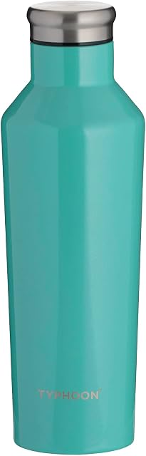 Typhoon 1401.854 Pure Double Wall Bottle, Steel, Turquoise