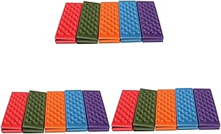 CLISPEED Tapete Para Exterior Tapete Para Exterior Tapete Para Exterior Tapete Para Exterior 15 Peças Almofada Dobrável Para Piquenique Almofada De Espuma Para Exterior Com Cores Sortidas