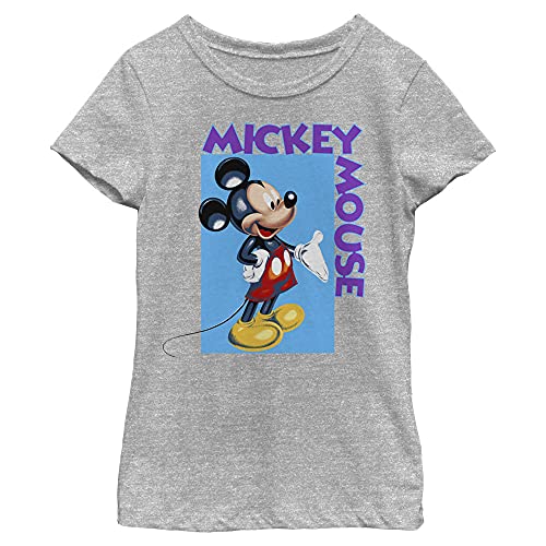 T-shirt Mickey Disney fille en coton mélangé doux pour peau sensible
