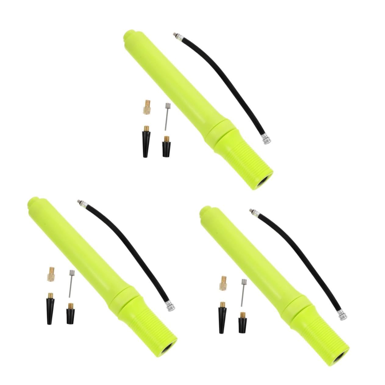 TOYANDONA Mini Inflador Portátil para Diminuto Aire Inflable Práctica De Bicicleta Amarillo Abs