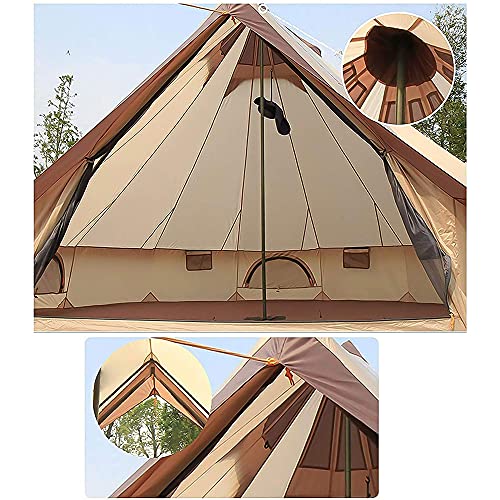 Carpa Bell Tent de Algodón Impermeable para Camping 4 Estaciones miniatura 7