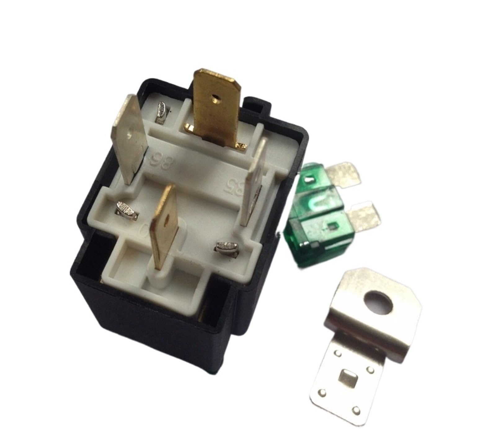 Relè for auto 1PCS con fusibile Relè a 4 pin 12V/30A normalmente aperto parti di automobili