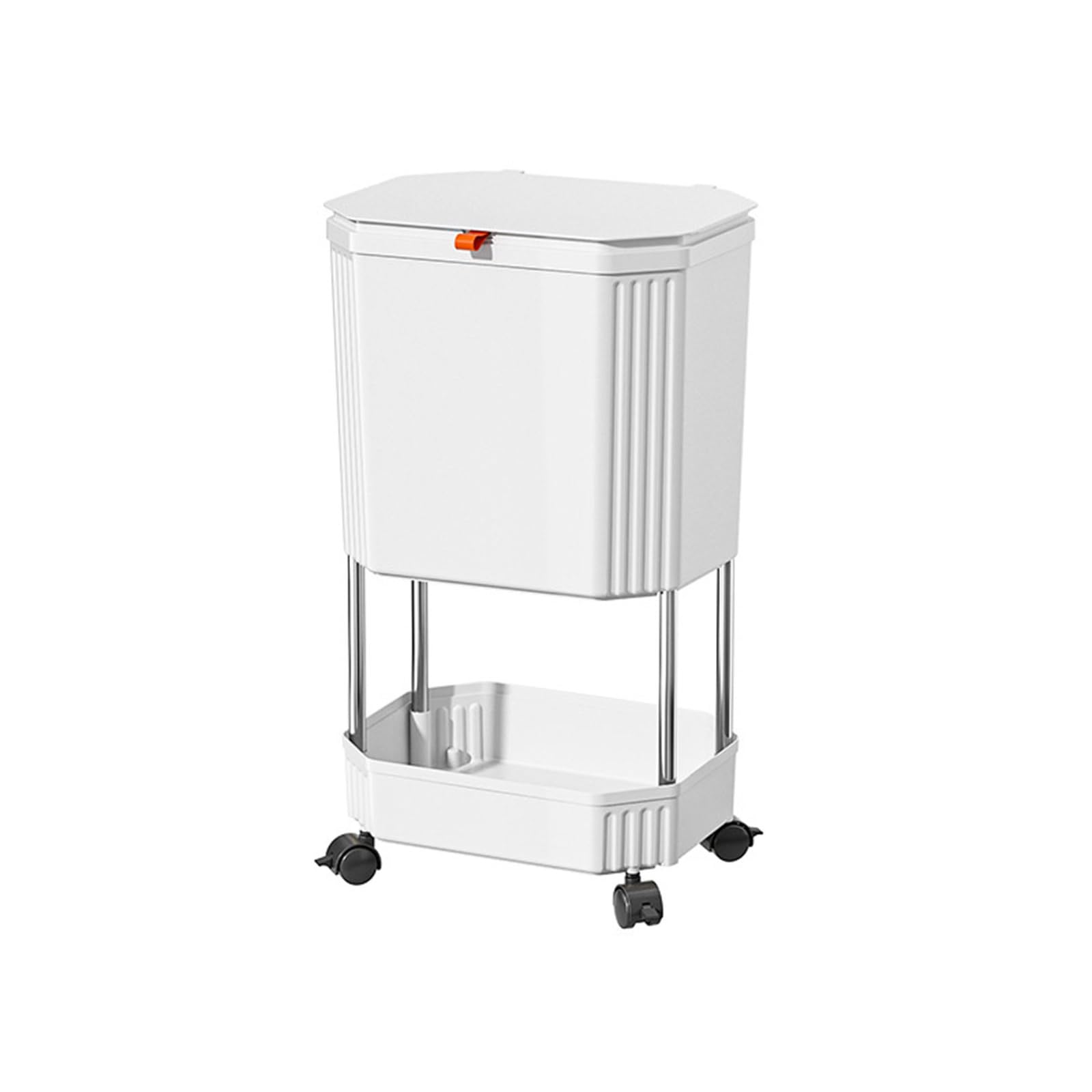 Buxuaaaa Vertical Storage Trash Can Storage Shelf for Kitchens HassleFree Installation Organizes Countertop Perfect for Renters Space Saving Trash Bin Organizers