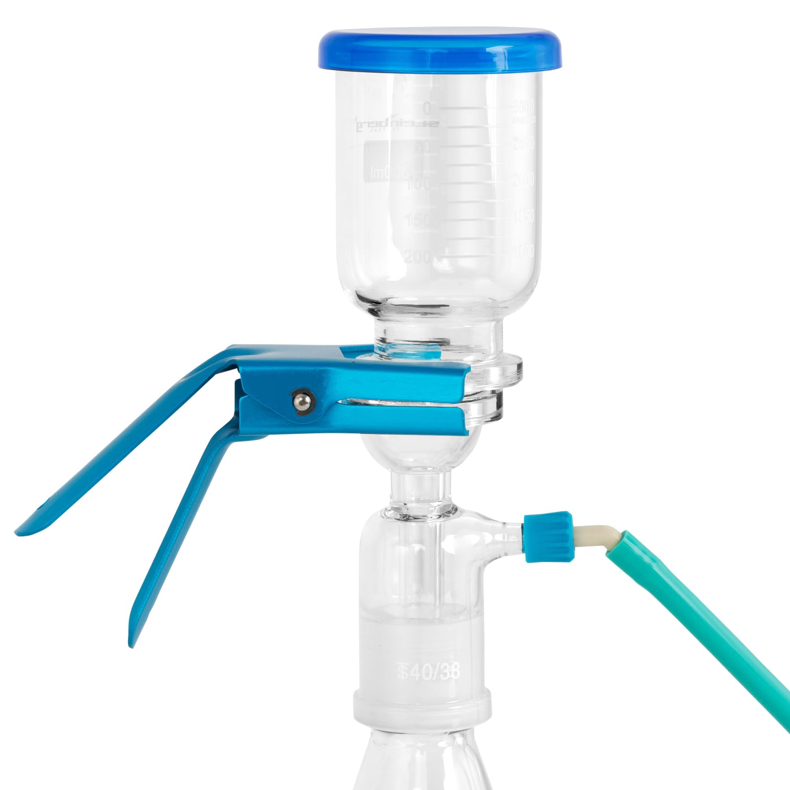 Steinberg Systems Dispositivo de filtración al vacío para 2000 ml con filtro de Ø 50 - 60 mm y conexión lisa 40/38 Dispositivo de filtrado Equipo de filtración Filtro de vidrio para laboratorio