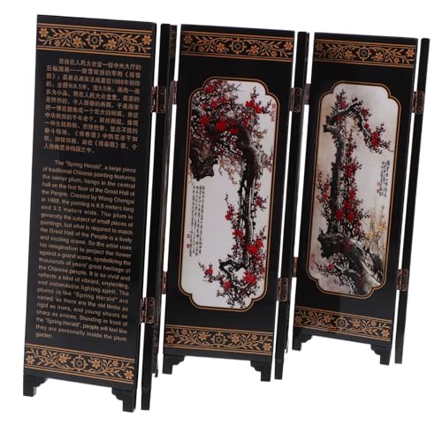 Paravent pliant de style chinois miniature, le cadeau déco idéal en bois
