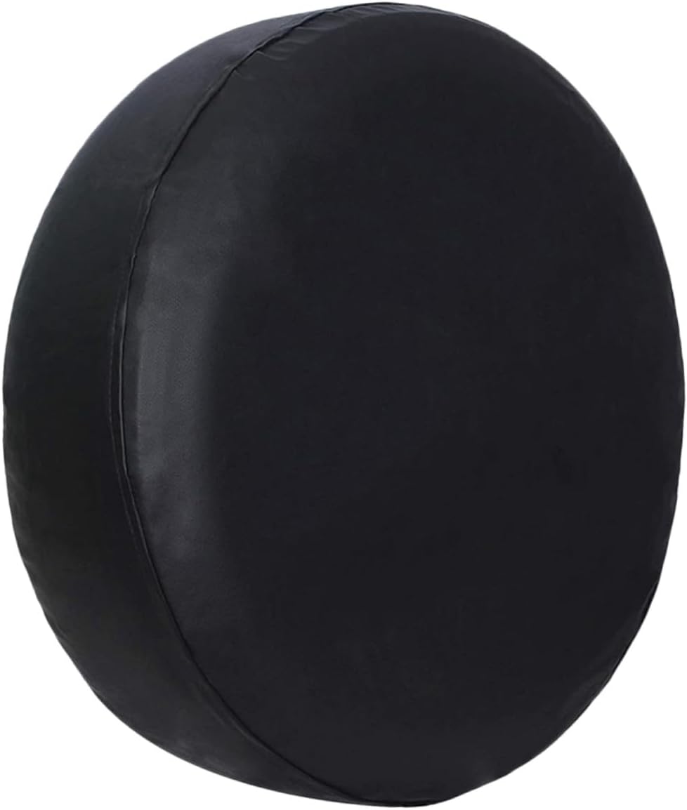 Spare Tire Cover 15in PVC Waterproof UV Protection Black