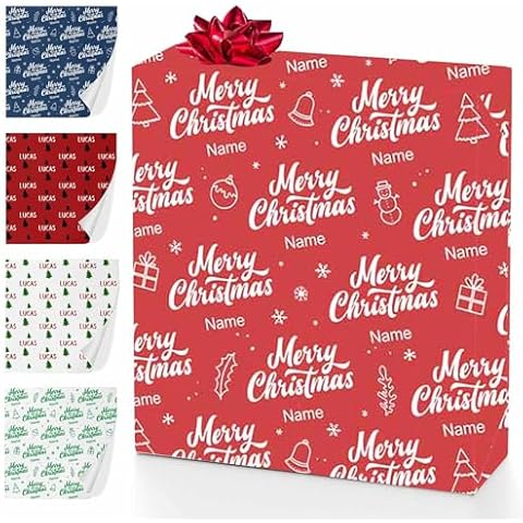 MyPhotoPrint Custom Wrapping Paper Multi Color Best Personalized Gift Wrapping Paper Roll for Teens Women Men Mom Dad Cover