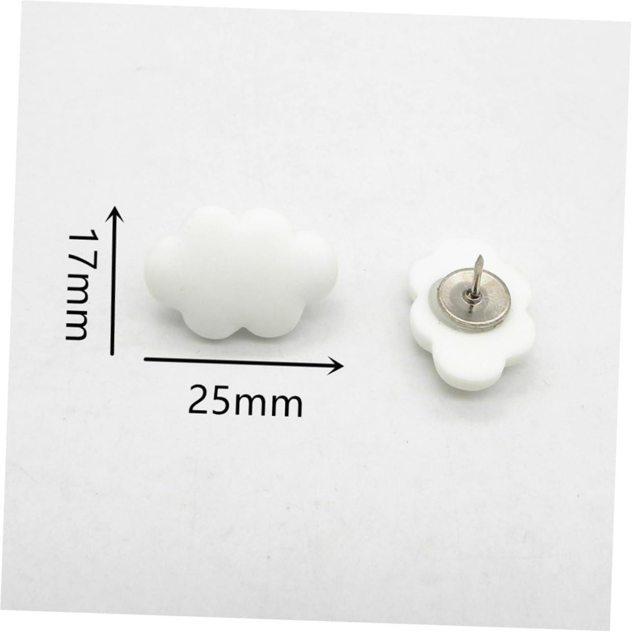 Uonlytech 5 Sätze Creme Weiße Wolkenpushpin Pastell Daumennägel Für Pinnwand Dekorationen Dekorative Stecknadel Schwarzes Brett Drücken Kork Süße Pinnwand Wände Stifte Tack Harz 30 Stück * 5