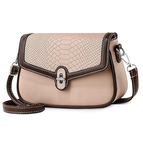 Image of DORRISO Stylish Crossbody Shoulder Bag for Women Commute Hobo Handbag Medium Side Bag Satchel Lightweight Sling Bag Waterproof PU Leather Casual Travel Everyday Shopping Use Pink