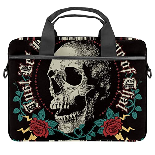 Sacoche ordinateur 13 14.5 pouces à bandoulière motif rock multicolore