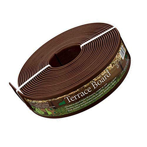 Master Mark Plastics Terrace Board Landscape Edging Coil 3 Inch by 40 Foot, Brown (Limited Edition)
