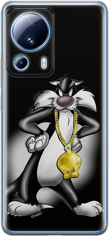 ERT GROUP Mobile Phone Case for Xiaomi 13 Lite/CIVI 2 Original and Officially Licensed Looney Tunes Pattern Sylvester 002 Perfectly Adapted to The Shape of The Mobile Phone, TPU Case