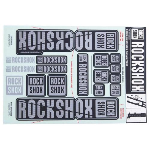 Autocollant RockShox Boxxer Domain kit stickers de rechange pour fourche vtt