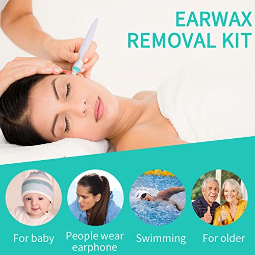 Q Grips Ear Wax Remover Soft And Flexible Spiral Ear Wax Removal Kit With 16 Pcs Spiral Replacement Heads, 4 Pcs Dual-Head Ear Picker, A Three-Ring Ear Cleaner Tool, Suitable For Adult & Kids #TOP6