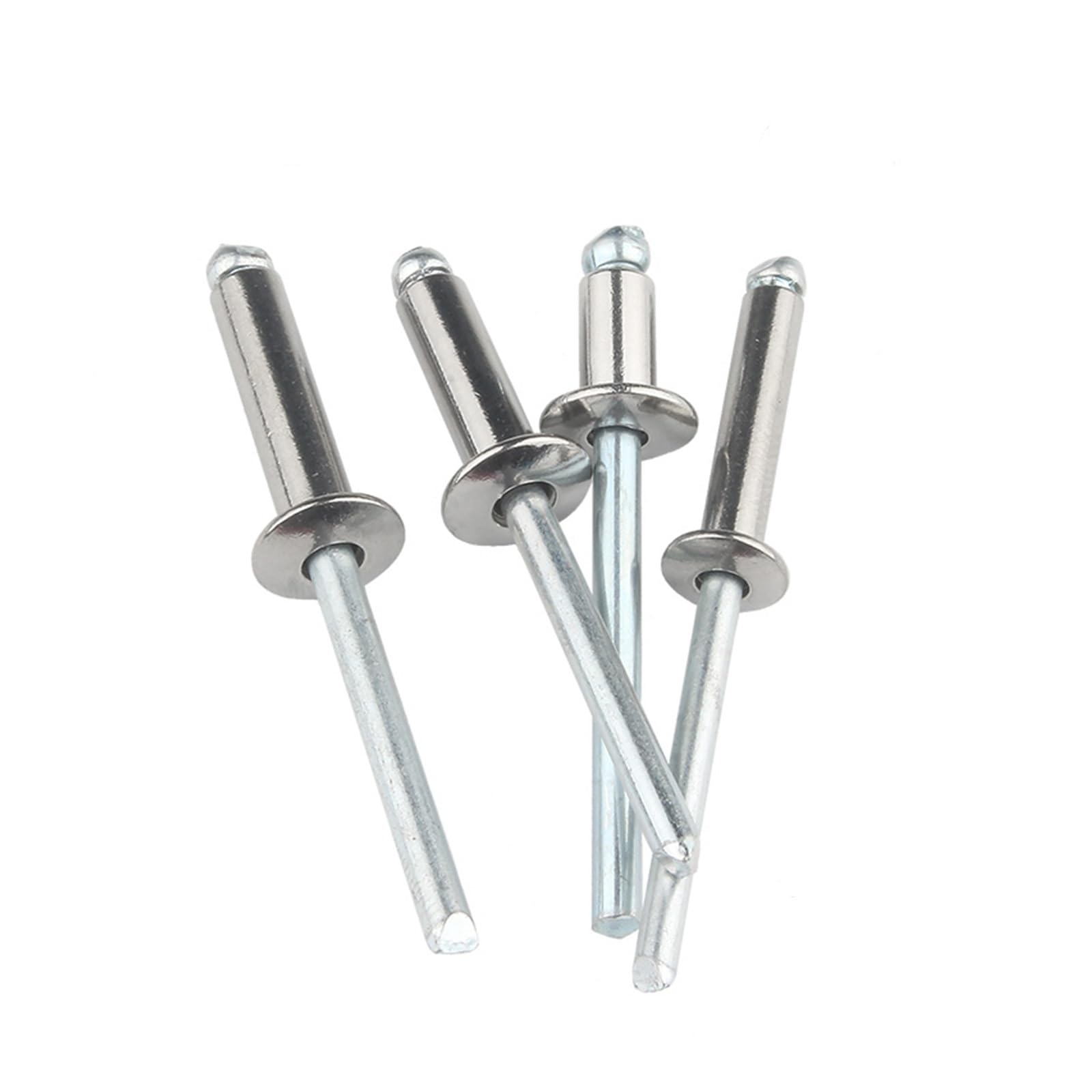 Rivets aveugles en aluminium, 50 pièces M3 M3.2 M4 M5 304 Rivet aveugle rond en acier inoxydable(M4 X 6mm)