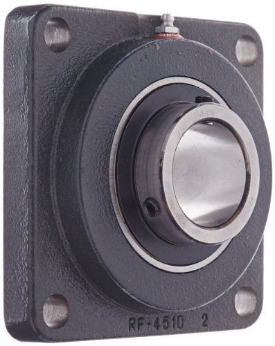 Browning Vf4S-232 Normal-Duty Flange Unit, 4 Bolt, Setscrew Lock, Regreasable, Contact And Flinger Seal, Cast Iron, Inch, 2" Bore, 5-1/8" Bolt Hole Spacing Width, 6-3/8" Overall Width #TOP16