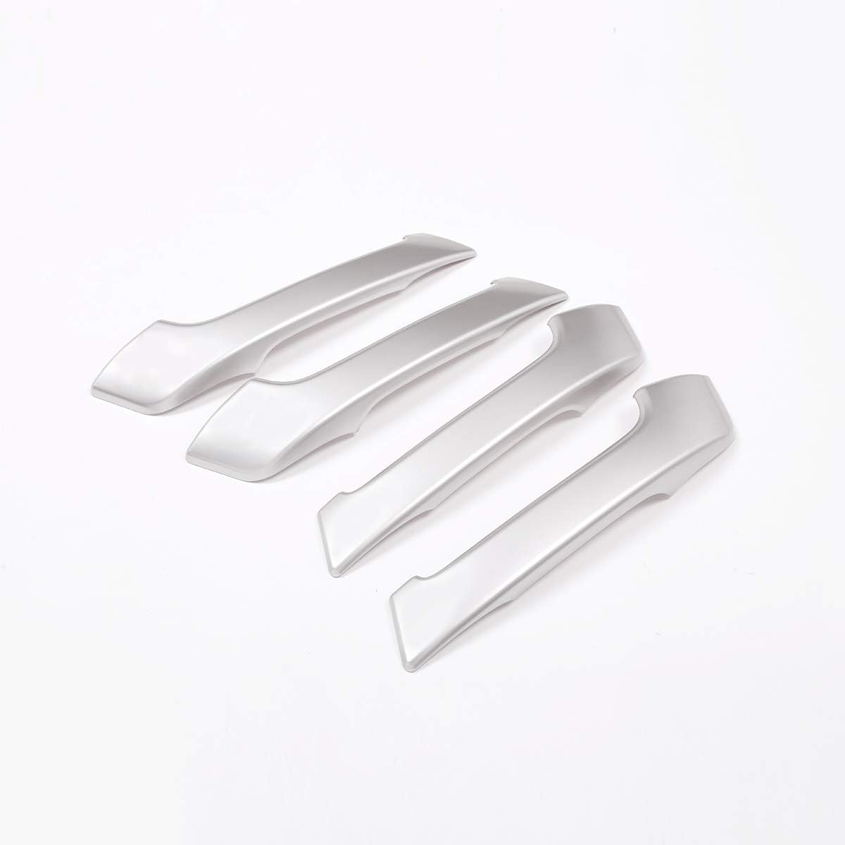 CHEAYAR Car Inner Door Handle Frame Cover Trim Fit for Toyota Land Cruiser Prado FJ150 LC150 150 2010-2018 ABS Inner Door Handle Cover, Car Interior Door Handle Protection Trim Cover, 4 PCS (Silver)