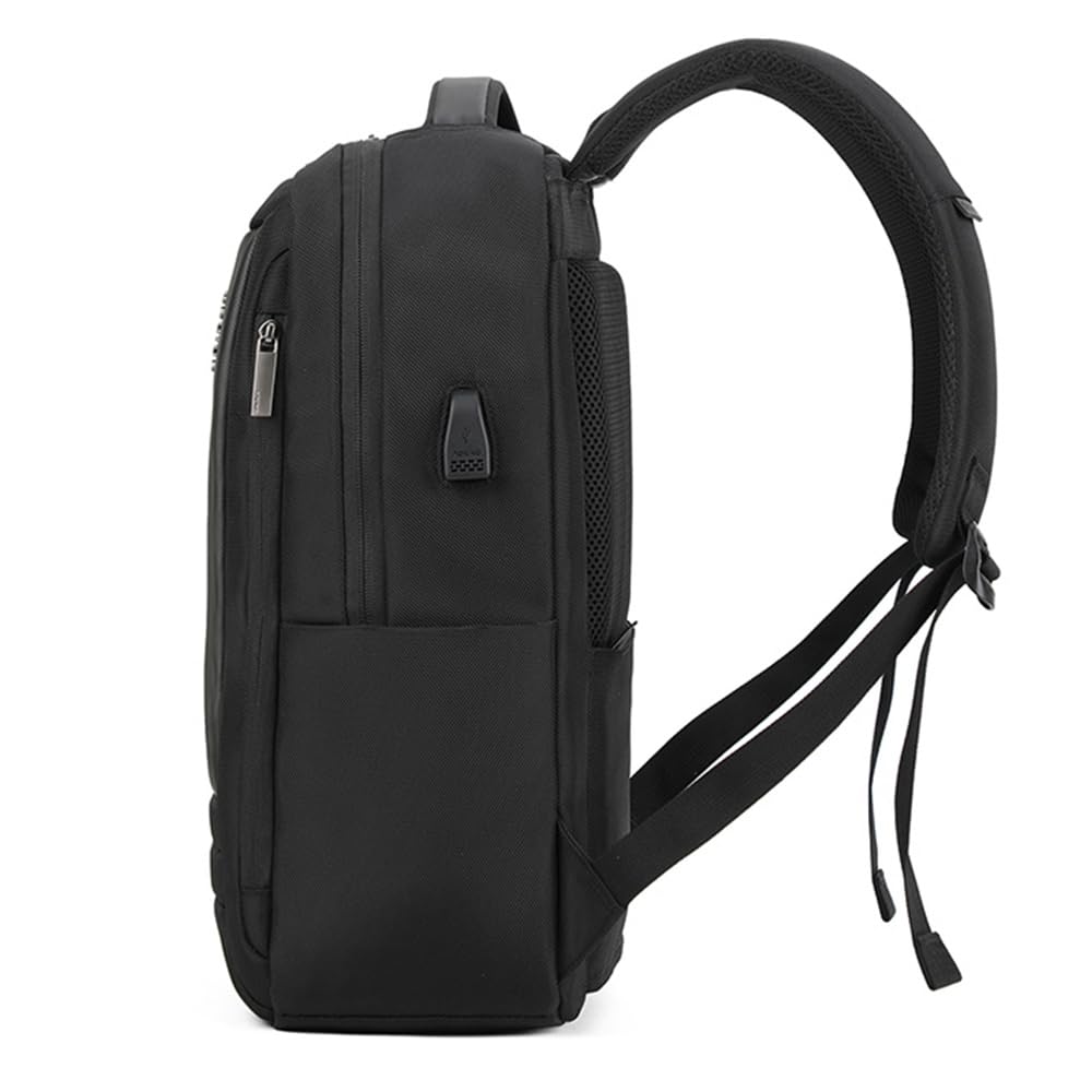 Aoking Zaino Unisex Resistente Textile Nero 30x15x42 per Uso Quotidiano e Versatile