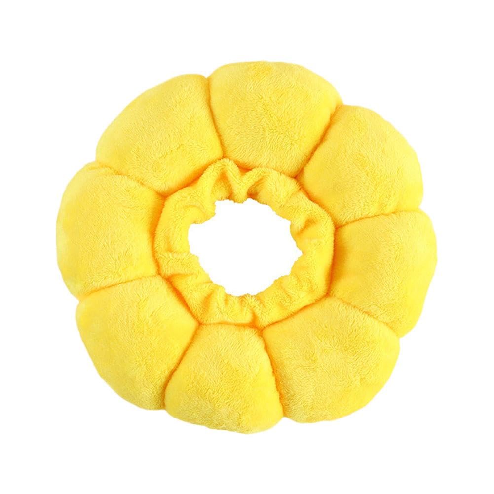 Collar de recuperación,Lindo collar de conos de girasol,Cono ajustable para mascotas,Recuperación de cono de cirugía parada a collares