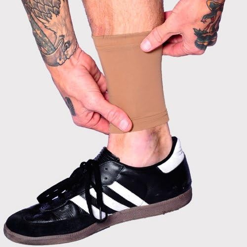 Tat2X Ink Armor Manga de Cobertura para Tatuagem no Tornozelo, 15,24 cm, Tom Suntan