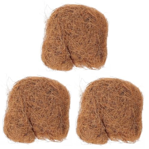 ibasenice 3 Pezzi 1 Terriccio Di Seta Di Palma Da Cocco Terriccio Di Cocco Guscio Di Cocco Pacciame Erbacce Pianta Da Vaso Di Fiori Cocco Tappetino Per Vasi Di Fiori Tappetino