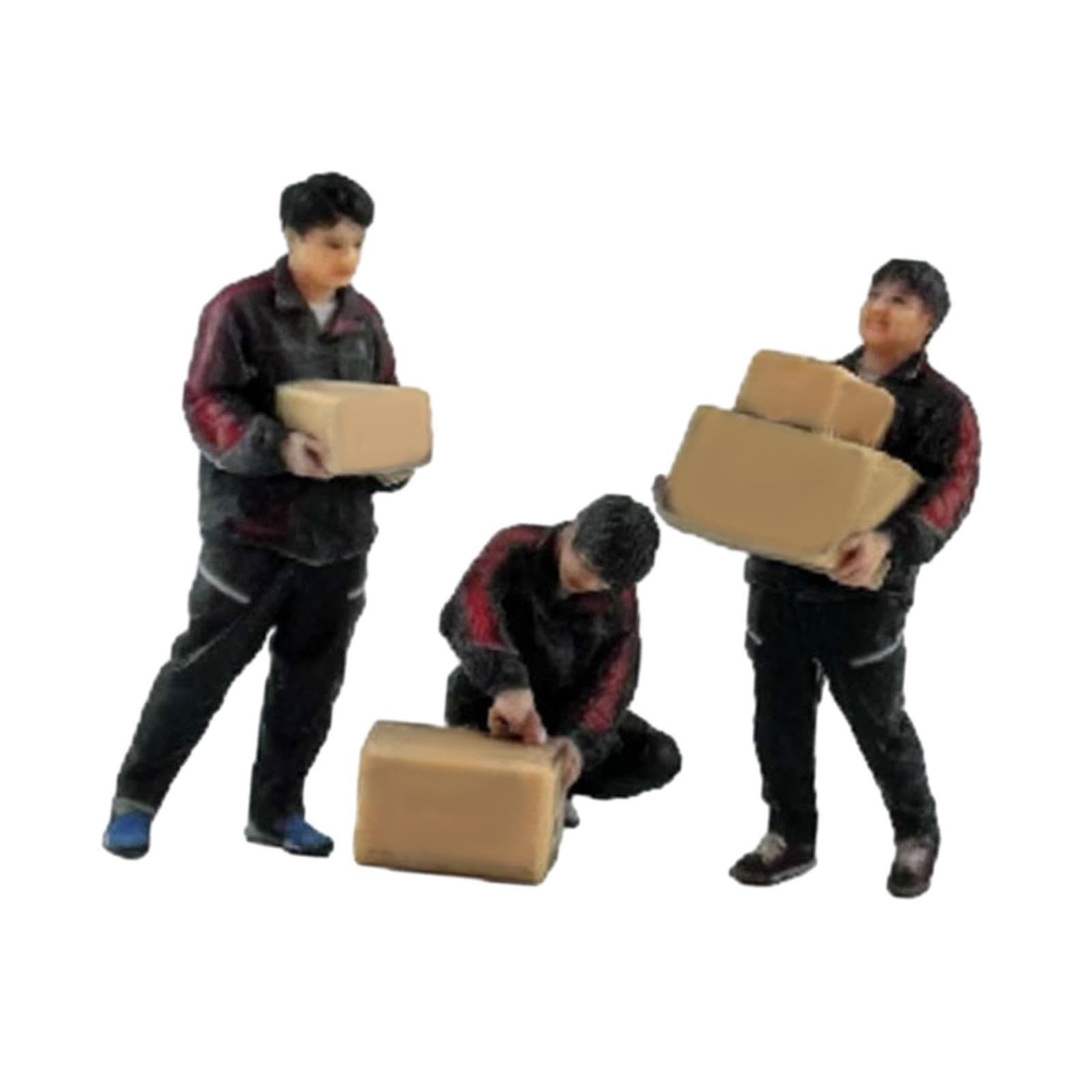 Figurines miniatures en résine 1/64 modèle A pour remplacer les décors en plastique vides
