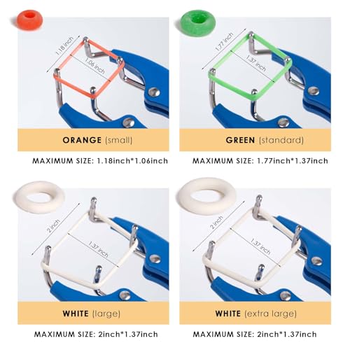 ZHEQOGZH Livestock Castration Bander with 4 Different Sizes of Castrator Rings for Goats Lambs Sheeps and Calves, Balloon Expander Pliers Tool by ZHEQOGZH - Image 4