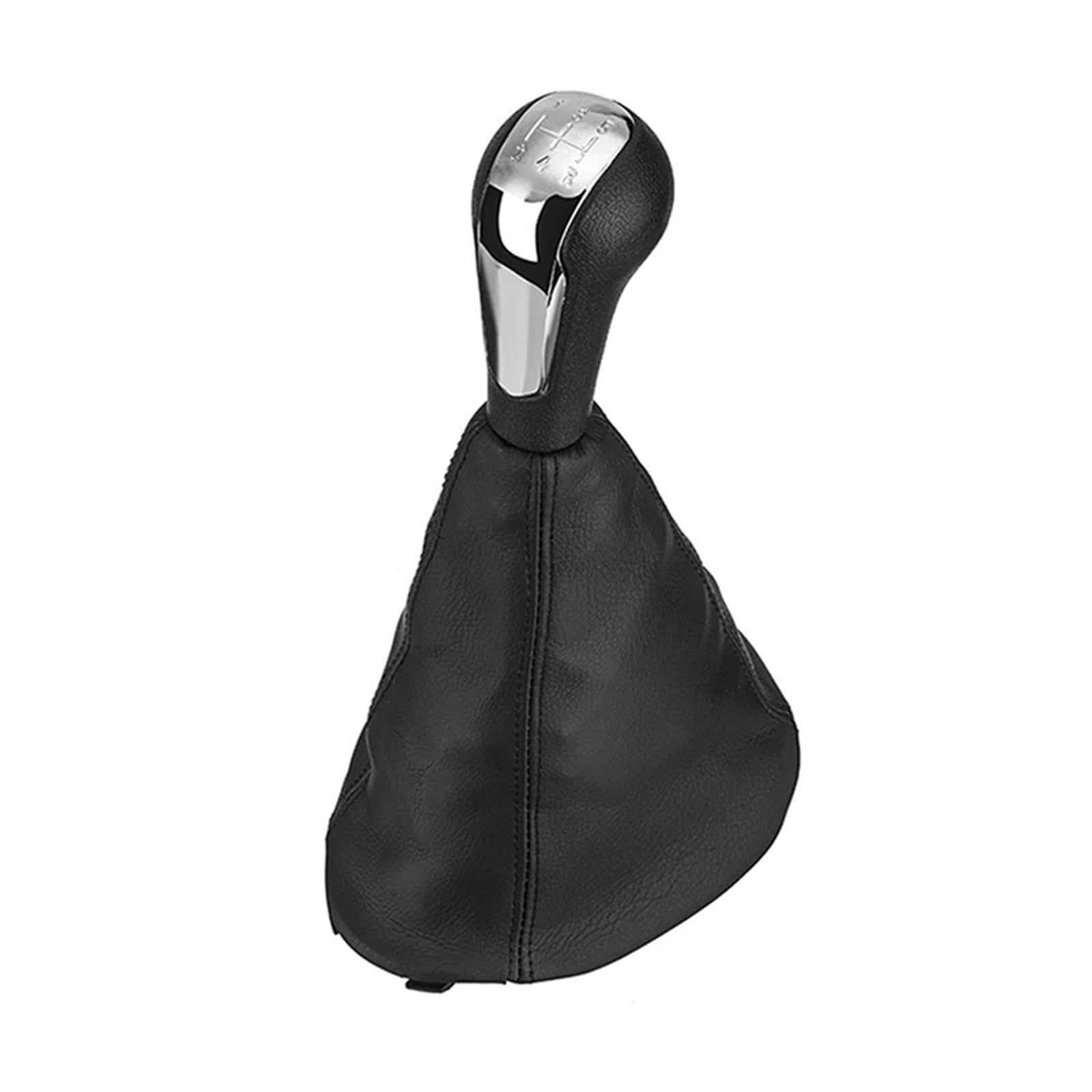 Vavgkdkpzb Chrome 5 With Boot Shifter Lever Handle For Holden Barina For Spark M300 2011-2015 5 Speed Gear Stick Shifter Lever Handle Manual Car Shift Knob(Chrome 5 With Boot)