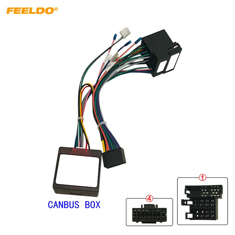 Car 16pin for Audio Wiring Harness with Canbus Box for Renault Captur Duster Aftermarket Stereo Installation Wire Adapter - (Color Name: Harness CANBUS Box)