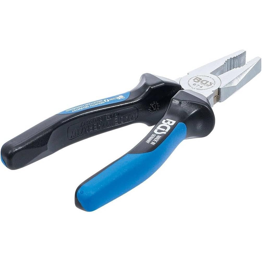 Alicates universales de 180 mm – Faceta y filo – Versátil y preciso, Acero, Pro – D-Work