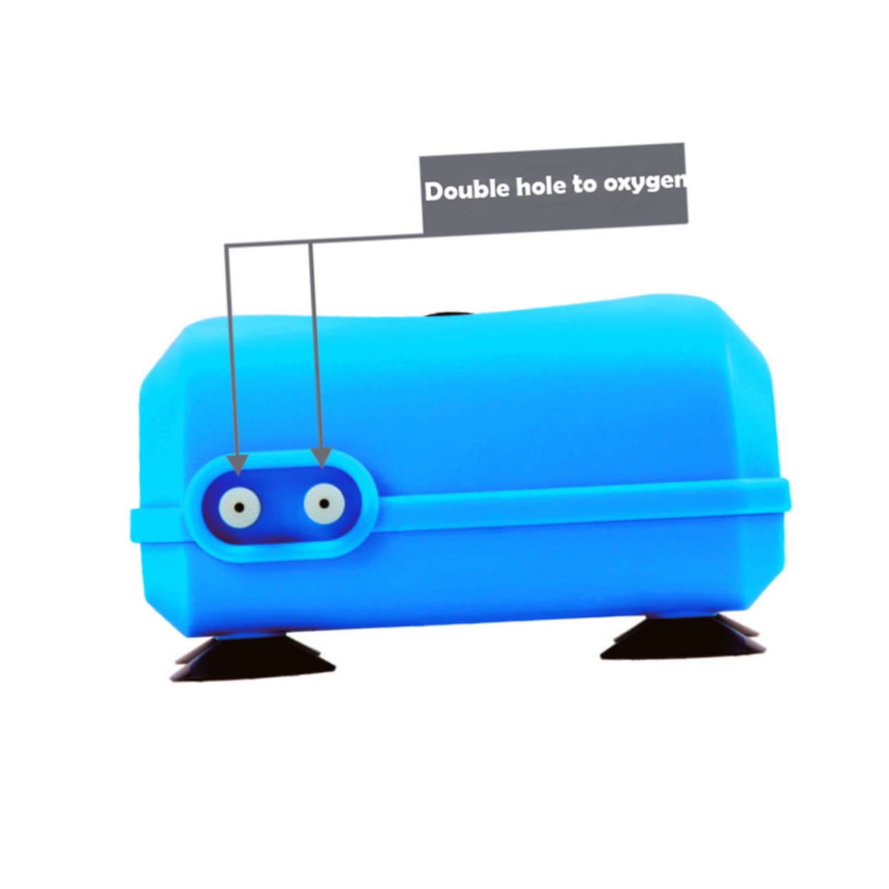 Yardwe Solarbetriebene Sauerstoff Aquarium Pumpe mit 2 Ausblasöffnungen USB Aufladbar Kunststoff für Aquarium und Fischbecken im Außenbereich
